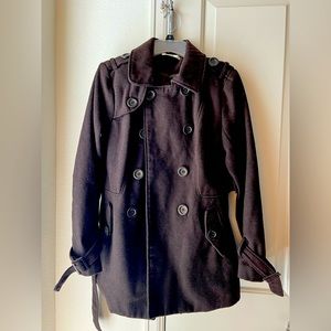 Chocolate Brown Peacoat